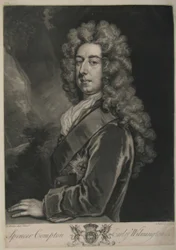 Spencer Compton, Conde de Wilmington, impresso por John Faber, 1734 (mezzotint)